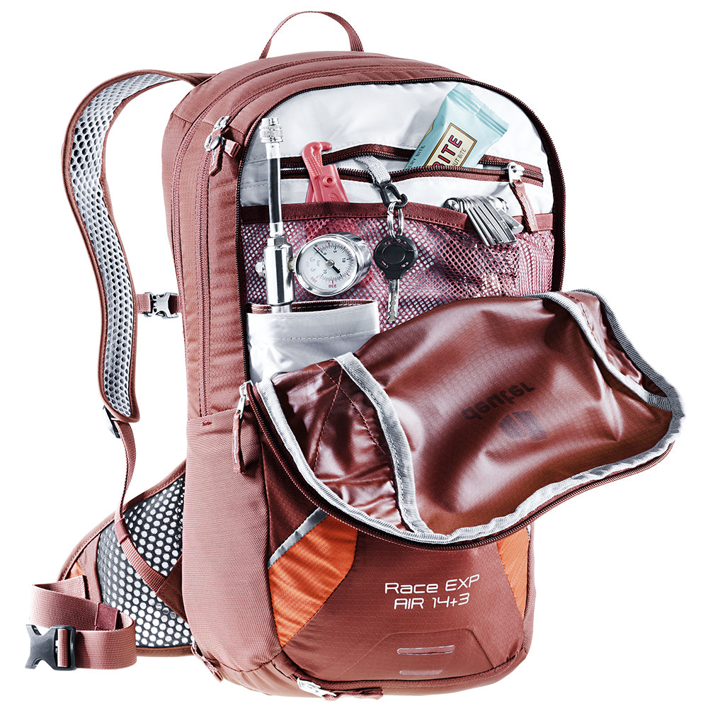 Mochila de Hidratação para Ciclistas 17 Litros Race Air 14+3 Deuter
