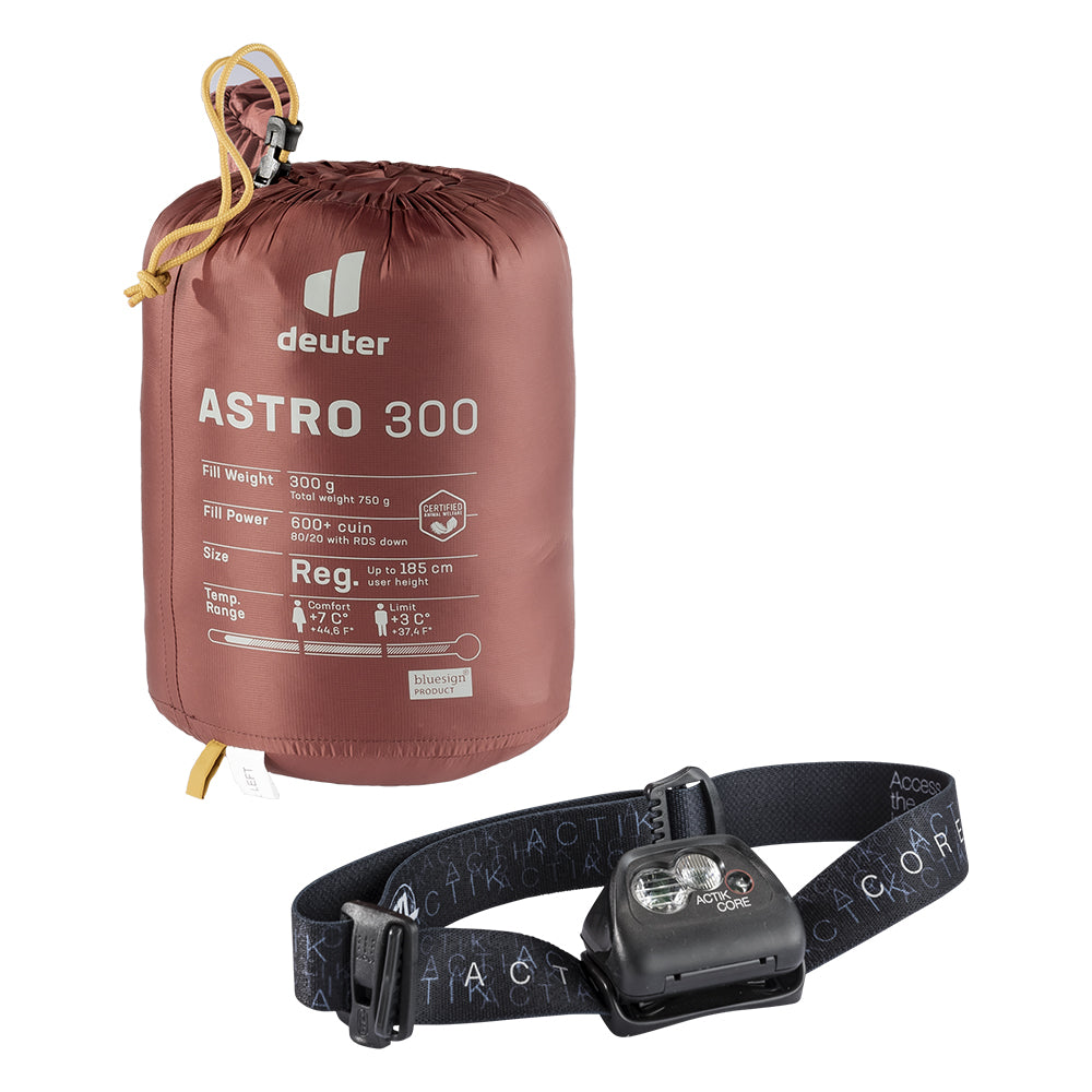 Saco de Dormir 7°C a -11°C Astro 300 (+3°C) Deuter