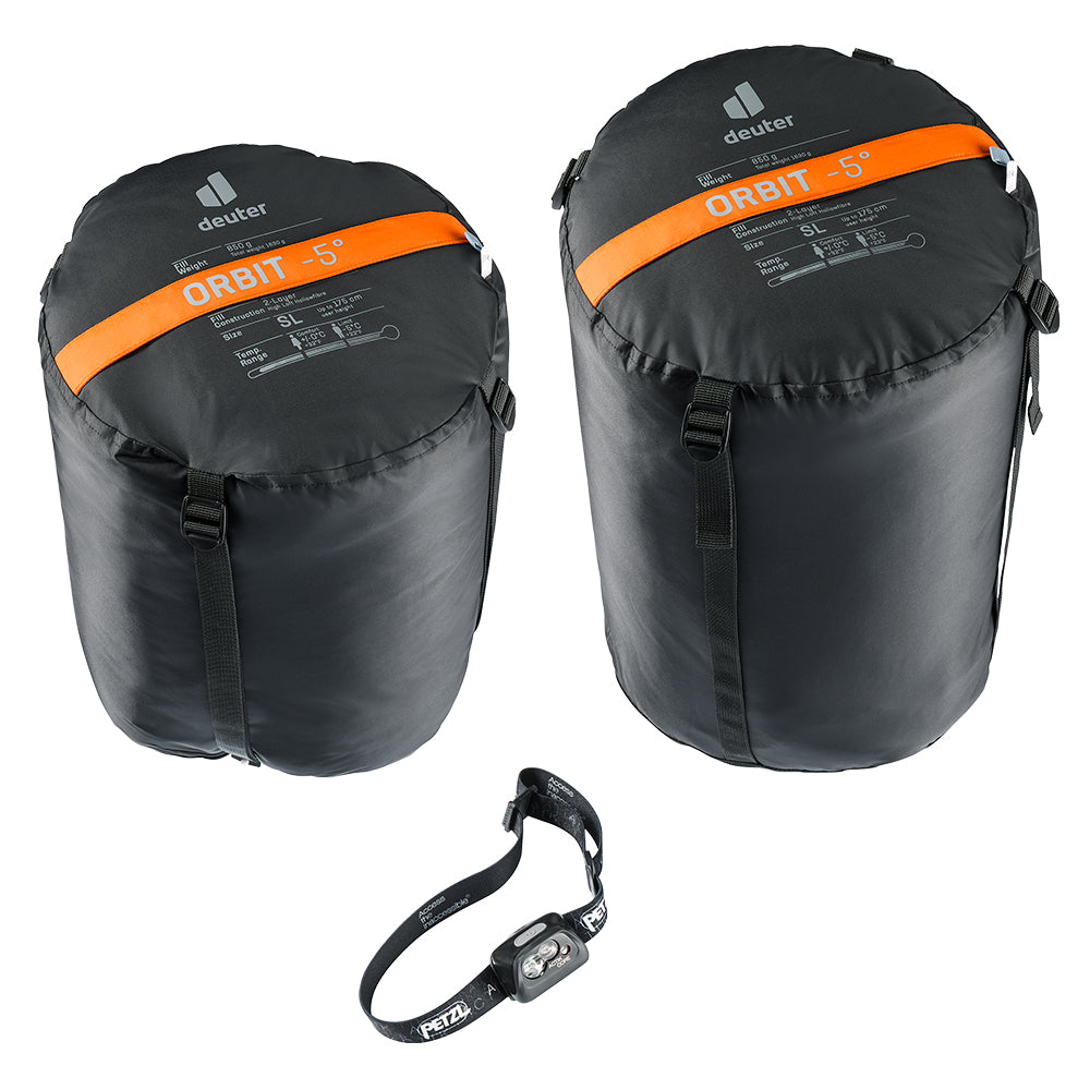Saco de Dormir 1°C a -23°C Zíper Direito Orbit -5° SL Deuter